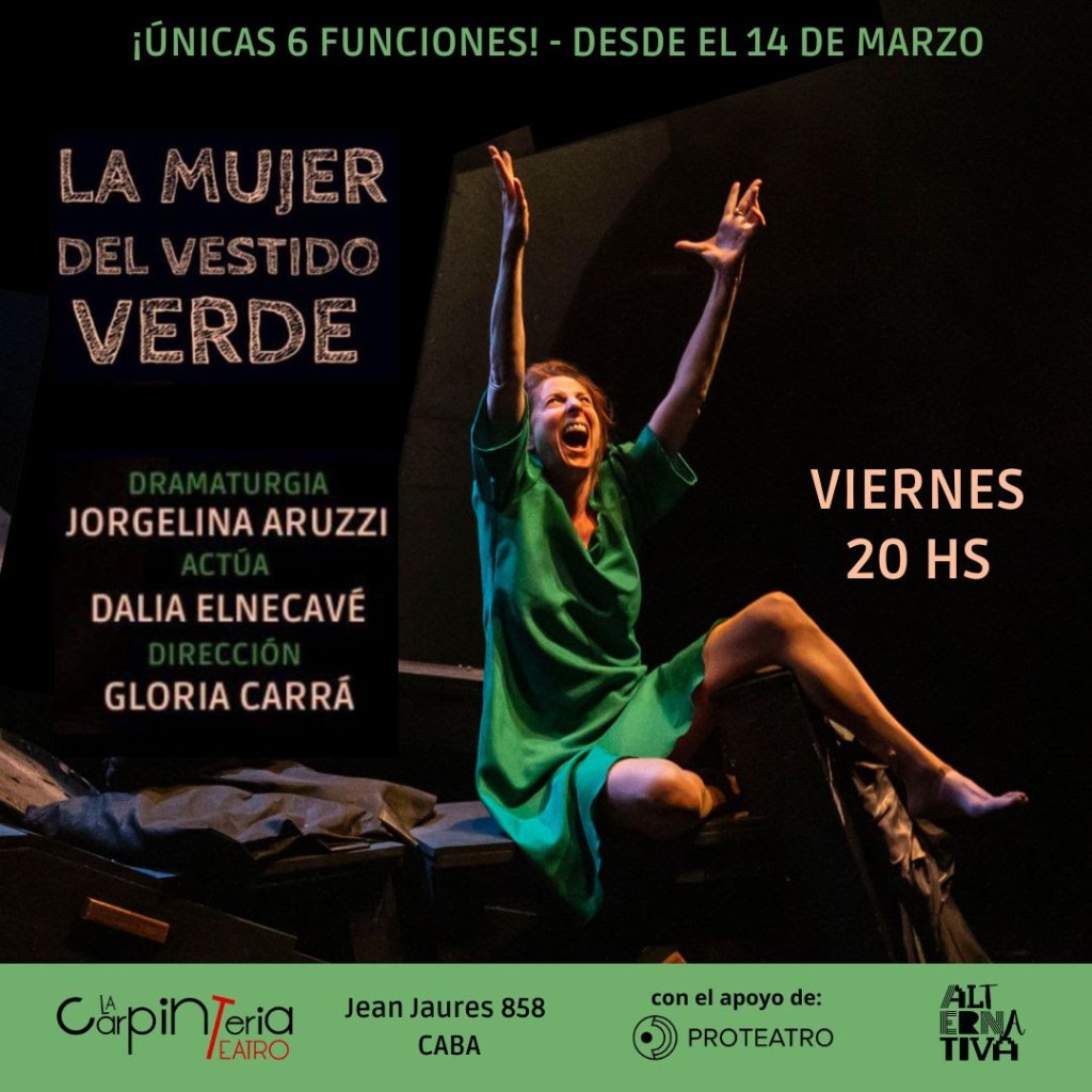 La mujer del vestido verde, de Jorgelina&nbsp;Aruzzi.